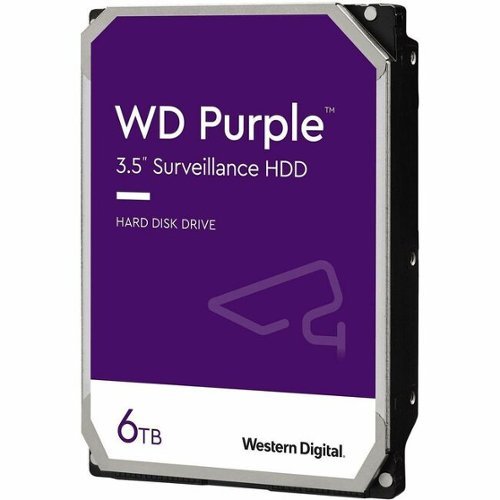 Western Digital - WD Purple WD64PURZ 6 TB Hard Drive - 3.5" Internal - SATA - Purple-Front_Standard 