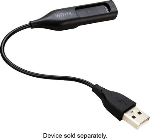  WITHit - 1&quot; Replacement USB Charging Cable for Fitbit Flex - Black