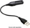 WITHit - 1" Replacement USB Charging Cable for Fitbit Flex - Black-Front_Standard