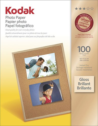  Kodak - Photo Paper Gloss 100 ct - White