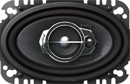  Pioneer - 4&quot; x 6&quot; 3-Way Car Speakers with Multilayer Mica Matrix Cones (Pair) - Black