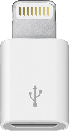  Apple - Lightning-to-Micro USB Adapter - White