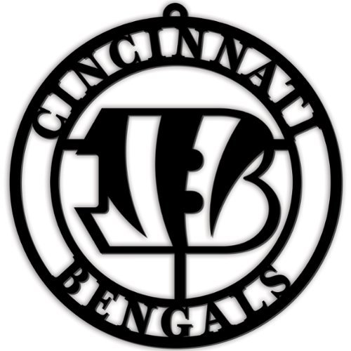 Fan Creations - Cincinnati Bengals 16'' Team Logo Cutout - Black-Front_Standard 