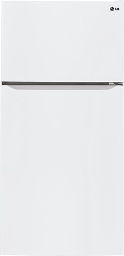  LG - 20.2 Cu. Ft. Top-Freezer Refrigerator - Smooth White
