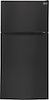 LG - 23.8 Cu. Ft. Top-Freezer Refrigerator - Smooth Black-Front_Standard