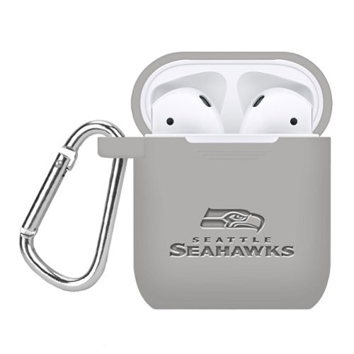 Artinian - Seattle Seahawks Debossed Silicone AirPods Case Cover - No Size - Multicolor-Front_Standard 