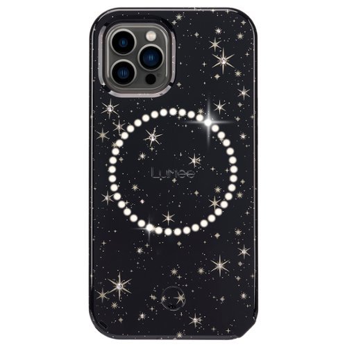 LuMee - Halo Battery Charger Case for iPhone 13 Pro - Stars & Gems-Front_Standard 