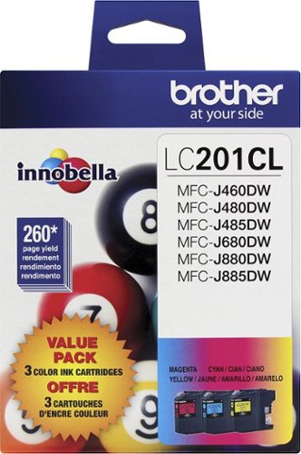 Brother - LC2013PKS Standard-Yield 3-Pack Ink Cartridges - Cyan/Magenta/Yellow