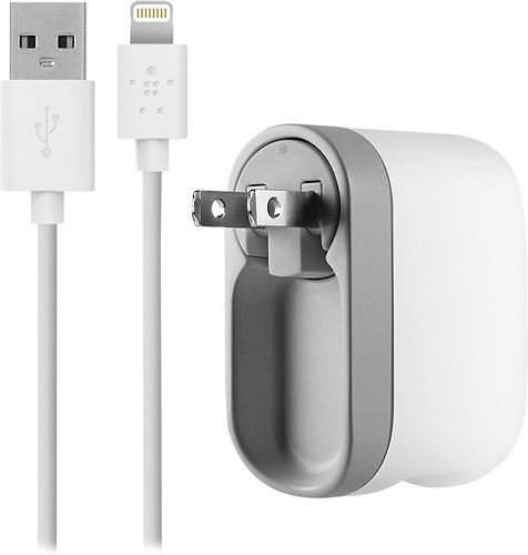  Belkin - Swivel Charger and 4' Lightning-to-USB Charge/Sync Cable - Multi