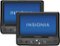Insignia™ - 9" Dual Portable DVD Players - Black-Front_Standard