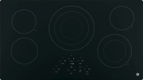  GE - 36&quot; Built-In Electric Cooktop - Black on Black