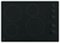 GE - 30" Built-In Electric Cooktop - Black on Black-Front_Standard