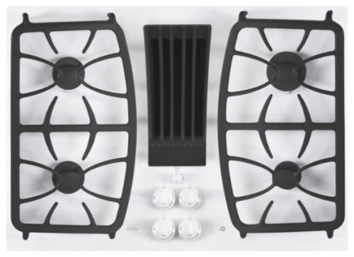 GE Profile - 30" Built-In Gas Cooktop - True White