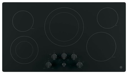  GE - 36&quot; Built-In Electric Cooktop - Black on Black