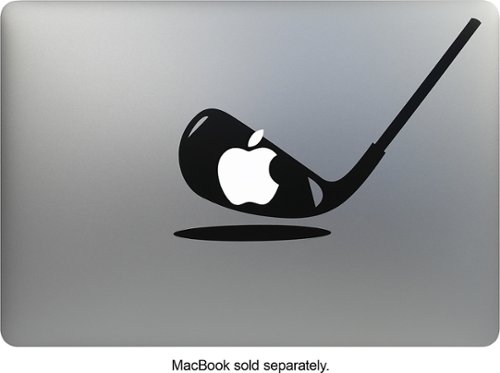  MacDecals - Golf Decal for Apple® MacBook® - Black