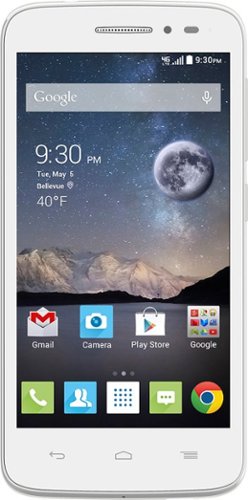 T-Mobile - Alcatel ONETOUCH POP Astro 4G with 4GB Memory No-Contract Cell Phone - White-Front_Standard 