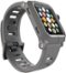LUNATIK - EPIK Polycarbonate Case and Silicone Band for Apple Watch™ 42mm - Gray-Angle_Standard