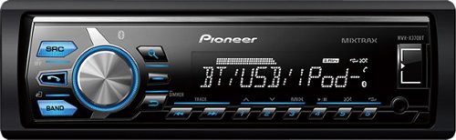  Pioneer - Built-In Bluetooth - Apple® iPod®-Ready - In-Dash Digital Media Receiver with Detachable Faceplate - Blue
