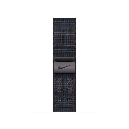 Apple - 42mm Nike Sport Loop - Black/Blue