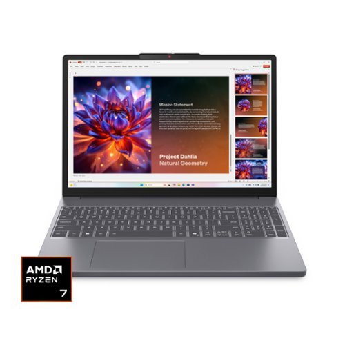 Lenovo - IdeaPad Slim 3 15.3" 2k Touchscreen Laptop - Ryzen 7 8840HS 2023 - 16GB Memory - 512GB SSD - Luna Grey