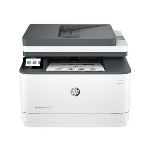 HP - LaserJet Pro MFP 3101fdw Wireless AI-Enabled Black-and- All-in-One Laser Printer - White-Front_Standard 