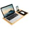 LapGear - Bamboo Pro Lap Board for 17.3" Laptop - Natural-Front_Standard