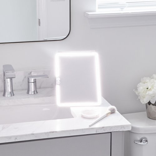 Glo-Tech Slim Travel LED Mirror - White WHERE TO BUY