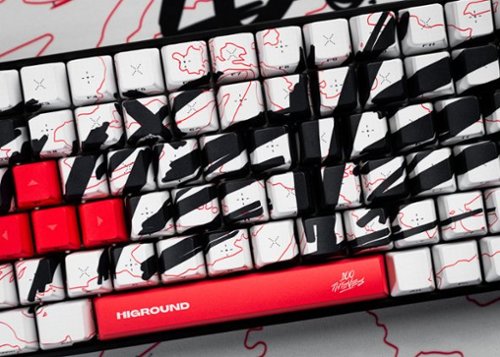 Higround Basecamp 75+ 75% Wired Mechanical Lubed TTC Milky Switch Gaming Keyboard with RGB Backlighting - 100 Thieves - Team Issue WORLDWIDE DELIVERY