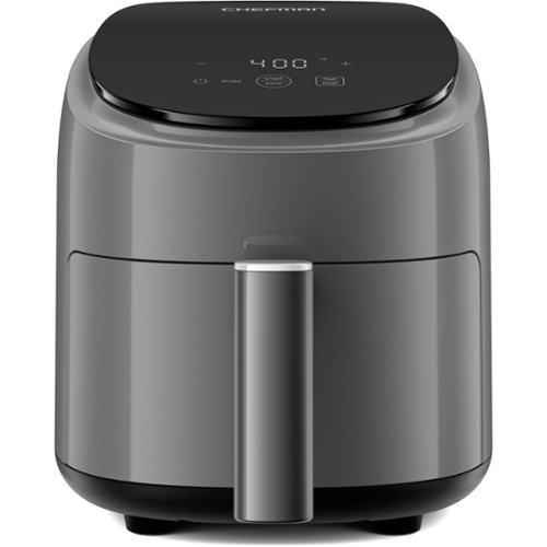 Chefman - TurboFry 2 Qt. Digital Air Fryer with Dishwasher-Safe, PFAS-Free Basket - Gray-Front_Standard 