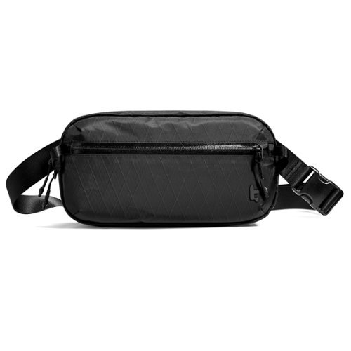 tomtoc - Aviator-T35 3.5L X-Pac Sling Bag with RFID Blocking, Minimalist Crossbody Bag Chest Shoulder Pack for Travel, Everyday - Black-Front_Standard 
