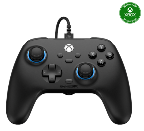 GameSir - T7 Wired Controller/Gamepad Hall Effect Joysticks for Xbox Series X|S, Xbox One, Windows 10/11 & Steam, 3.5mm Audio Jack - Volt Black