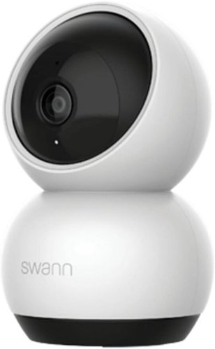 Swann - EVO 2K Pan-Tilt Indoor Wi-Fi Security Camera, Auto-Track, Motion Detect, Night Vision, 2-Way Talk, Local Storage - White