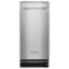 Front. KitchenAid - 1.4 Cu. Ft. Built-In Trash Compactor - Stainless steel.