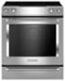 KitchenAid - 7.1 Cu. Ft. Self-Cleaning Slide-In Electric Convection Range - Stainless Steel-Front_Standard