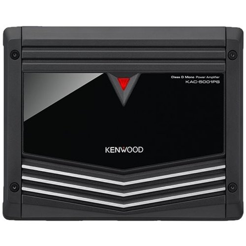  Kenwood - KAC 1000W Class D Digital Mono Amplifier with Variable Low-Pass Crossover - Black