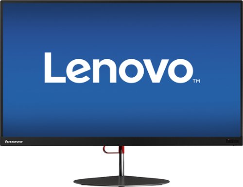  Lenovo - ThinkVision X24 23.8&quot; IPS LED HD Monitor - Raven Black