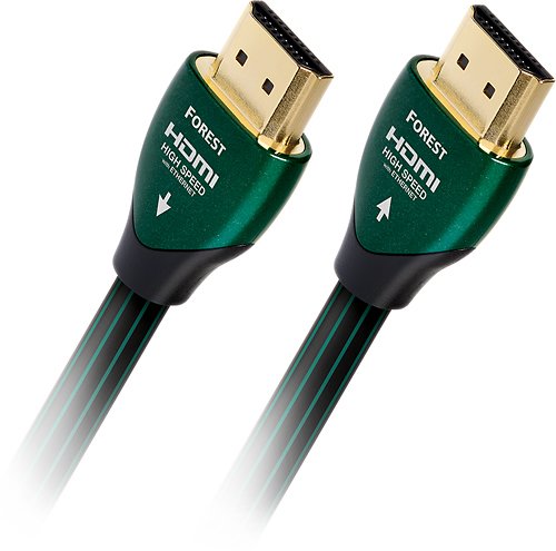  AudioQuest - Forest 16'5&quot; 4K Ultra HD In-Wall HDMI Cable - Black/Green Stripe