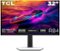 TCL - R84 32" QD Mini LED 4K UHD 165Hz 1ms AMD FreeSync Premium Gaming Monitor with DisplayHDR 1400 (USB C, DisplayPort, HDMI) - Black and White-Front_Standard