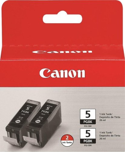  Canon - 5 2-Pack Standard Capacity - Ink Cartridges - Black
