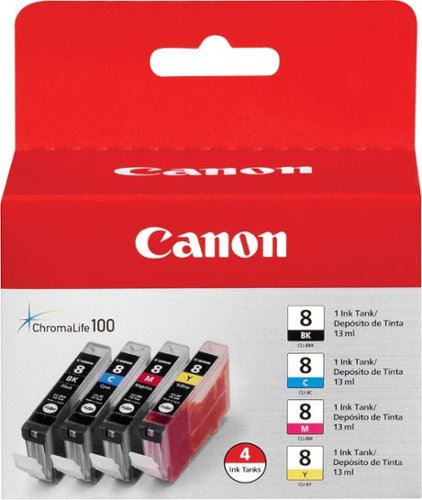  Canon - 8 4-Pack Standard Capacity - Black/Yellow/Cyan/Magenta Ink Cartridges - Black/Cyan/Magenta/Yellow