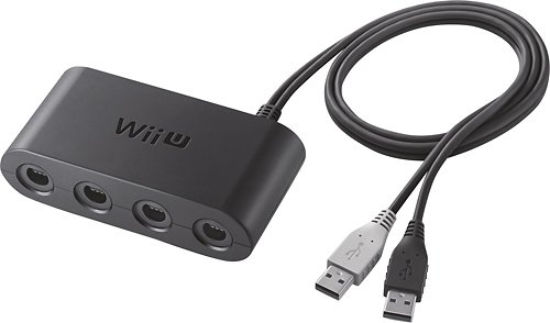  Nintendo - GameCube Controller Adapter for Wii U - Black