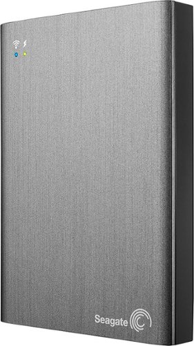  Seagate - Wireless Plus 2TB Portable Hard Drive - Gray