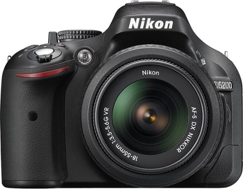  Nikon - D5200 DSLR Camera with 18-55mm VR Lens - Black