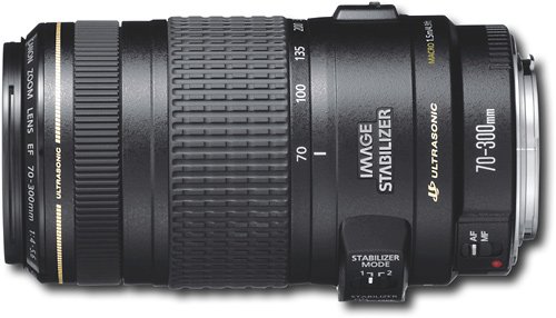 Canon - EF 70–300mm f/4–5.6 IS USM Telephoto Zoom Lens - Black