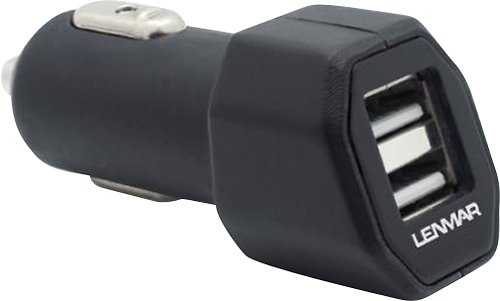  Lenmar - Dual USB Vehicle Charger - Black