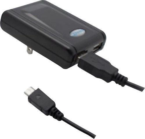 Lenmar - USB AC Wall Charger for Most USB-Powered Devices - Black-Front_Standard 