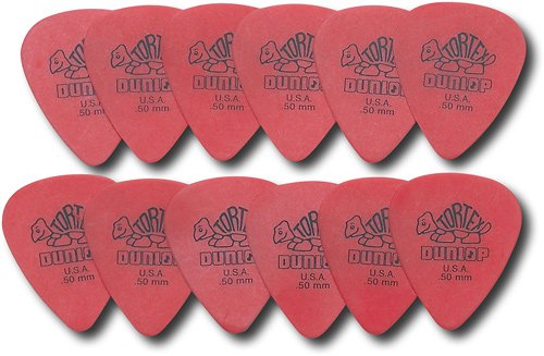  Dunlop - Tortex Guitar Picks (12-Pack) - Red