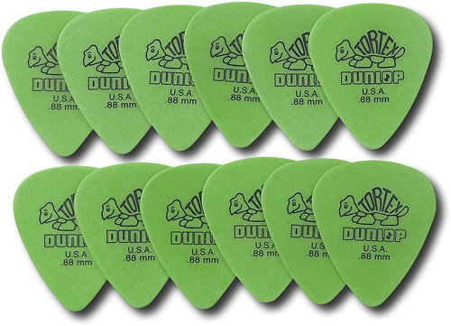  Dunlop - Tortex Guitar Picks (12-Pack) - Green