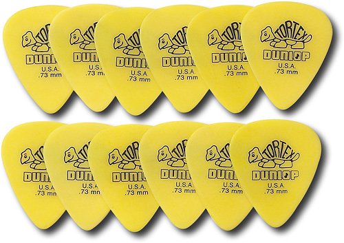  Dunlop - Tortex Guitar Picks (12-Pack) - Yellow