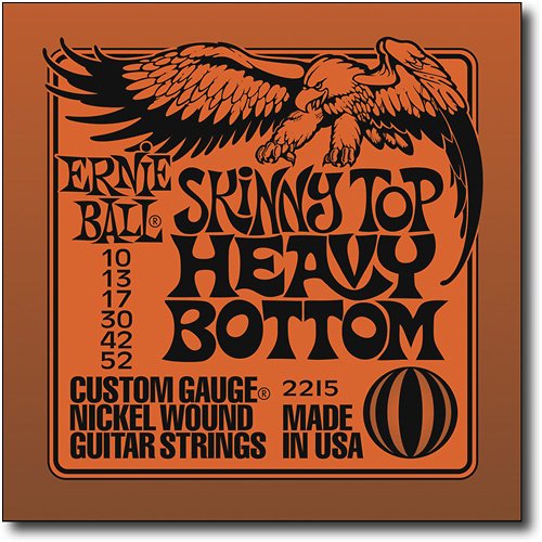  Ernie Ball - Skinny Top Heavy Bottom Nickel-Plated Steel Electric Guitar Strings - Silver